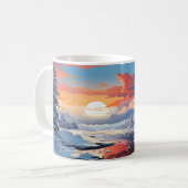 Mug Paysage Forestier En Saison D'Hiver (Devant gauche)