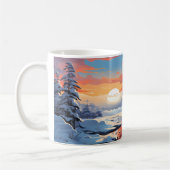Mug Paysage Forestier En Saison D'Hiver (Gauche)