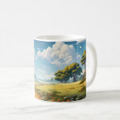 Mug Paysage Forestier En Saison Été (Devant droit)