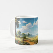 Mug Paysage Forestier En Saison Été (Devant gauche)