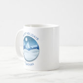 Mug Paysage givré paisible sur mesure (Devant gauche)