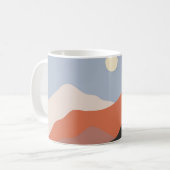 Mug Paysage illustrations du milieu du siècle, plan mi (Devant gauche)