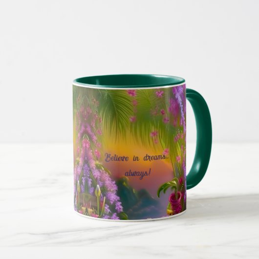 Mug Paysage Imaginaire, tropical et onirique (Devant droit)