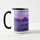 Mug Paysage Imaginaire violet (Gauche)