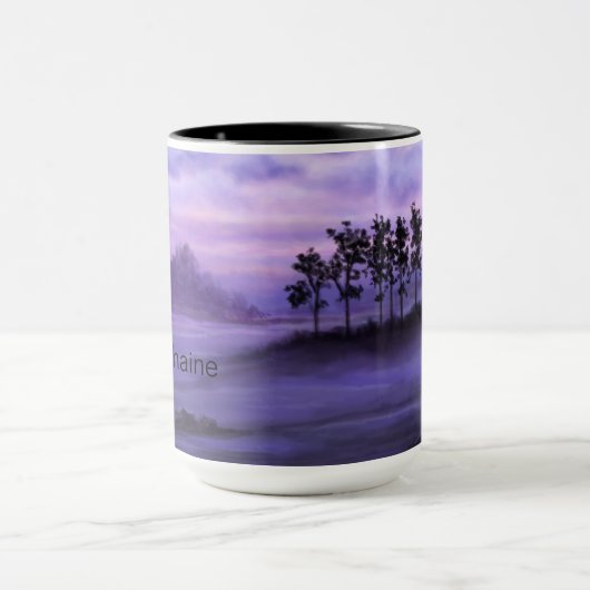 Mug Paysage Imaginaire violet (Centre)