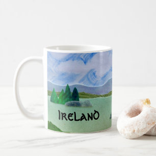 Mug Paysage irlandais Shamrock vert de la Saint Patric
