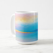 Mug Paysage large "Clachanray" rose et bleu (Devant gauche)