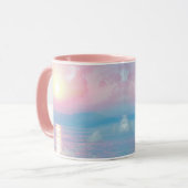 Mug Paysage magique au coucher du soleil rose (Devant gauche)