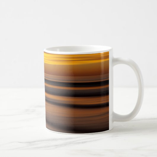 Mug Paysage marin abstrait au coucher du soleil, CA (Droite)