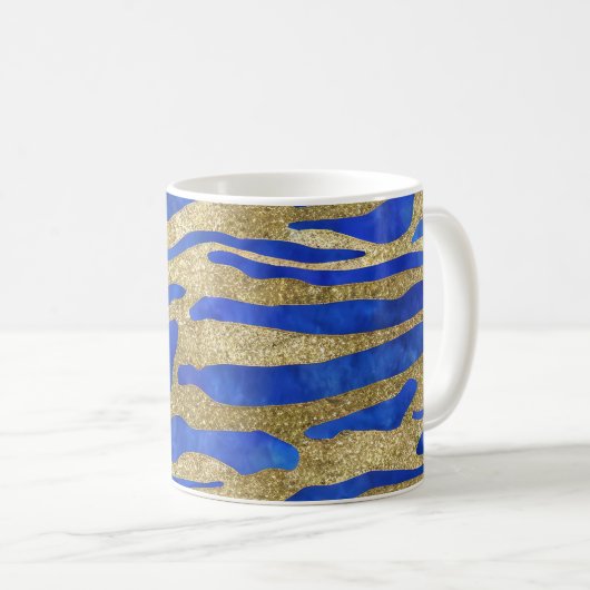 Mug Paysage marin abstrait Vagues fracturées 04 (Devant droit)