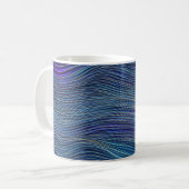 Mug Paysage marin abstrait Vagues fracturées 05 (Devant gauche)