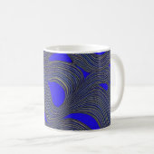 Mug Paysage marin abstrait Vagues fracturées 18 (Devant droit)