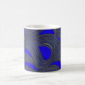 Mug Paysage marin abstrait Vagues fracturées 18 (Centre)