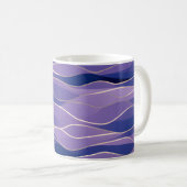 Mug Paysage marin abstrait Vagues fracturées 26 (Devant droit)