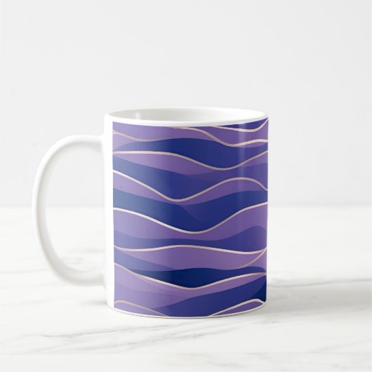Mug Paysage marin abstrait Vagues fracturées 26 (Gauche)