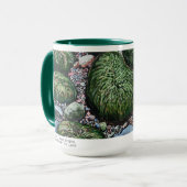Mug Paysage Marin de Plage Verts Modernes/Marées Basse (Devant gauche)