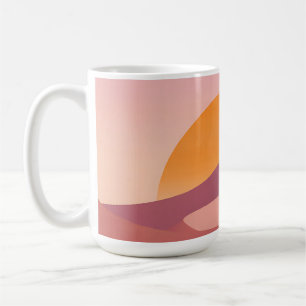 Mug Paysage minimaliste du désert au coucher du soleil