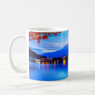 Mug Paysage naturel avec fond bleu-20230