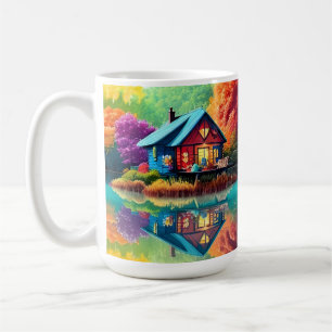Mug Paysage naturel avec lac et automne-38566