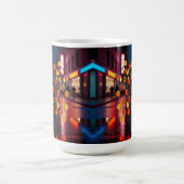 Mug Paysage nocturne de pluie électrique (Centre)