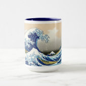 Mug Paysage oriental frais de vue de Hokusai Fuji de (Centre)