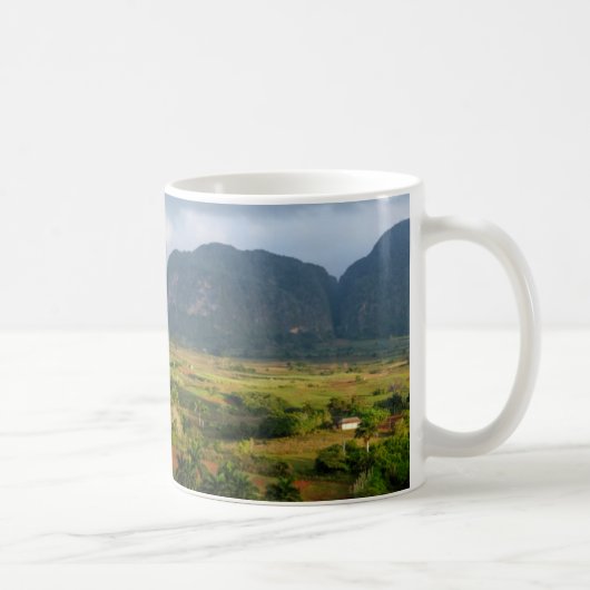 Mug Paysage panoramique de vallée, Cuba (Droite)