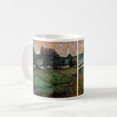 Mug Paysage, Pont à travers Oise par Vincent van Gogh (Devant gauche)