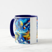 Mug Paysage psychédélique (Devant gauche)