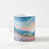 Mug Paysage rose bonheur (Devant gauche)