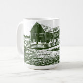 Mug Paysage rural maison de ferme de style coupe (Devant gauche)