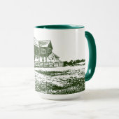 Mug Paysage rural maison de ferme de style coupe (Devant droit)