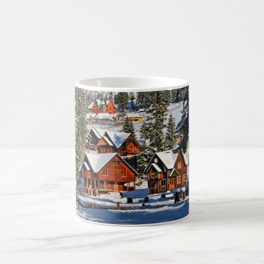 Mug Paysage, ski, neige, hiver, actif, air, froid, (Centre)