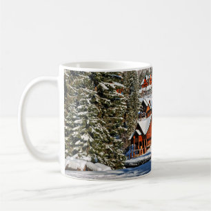 Mug Paysage, ski, neige, hiver, actif, air, froid,