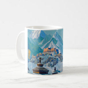 Mug Paysage tibétain dans les pics montagneux de l'Him