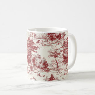 Mug Paysage Toile Rouge Vintage