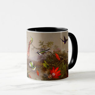 Mug Paysage tropical avec dix colibris