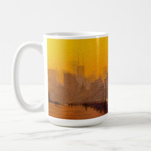 Mug Paysage urbain au coucher du soleil (Gauche)