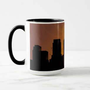 Mug Paysage urbain au lever du soleil