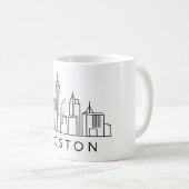 Mug Paysage urbain de Boston – Conception de ville (Devant droit)