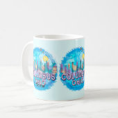 Mug Paysage urbain de Columbus (Devant gauche)