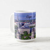 Mug paysage urbain de Riga, Lettonie (Devant gauche)