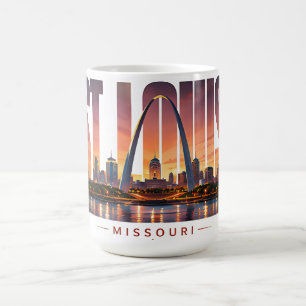 Mug Paysage urbain de St Louis Missouri Nom de la vill
