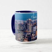 Mug paysage urbain d'Osaka Japon (Devant gauche)