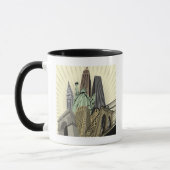 Mug Paysage urbain stylisé superbe NYC (Gauche)