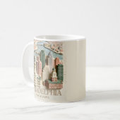 Mug Paysage urbain texturé moderne de Philadelphie (Devant gauche)
