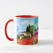 MUG PAYSAGES DE TOSCANE, FLEUVES, ROOSTER NOIR (Gauche)