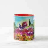 MUG PAYSAGES DE TOSCANE, FLEUVES, ROOSTER NOIR (Centre)