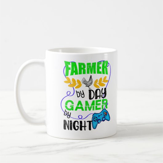 Mug Paysan par Joueur de jour par nuit (Gauche)
