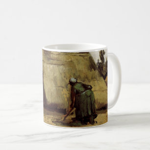 Mug Paysanne creusant une cabane par Vincent van Gogh