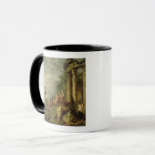 Mug Paysans parmi les ruines romaines, 1743 (huile sur (Devant gauche)